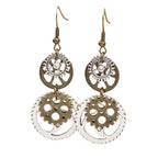 Boucles d’oreilles engrenage steampunk