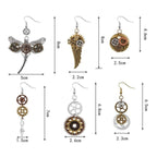 Boucles d’oreilles esprit steampunk