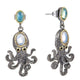 Boucles D'Oreilles Poulpe Steampunk
