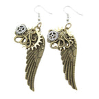 Boucles d’oreilles vintage ailes d’ange