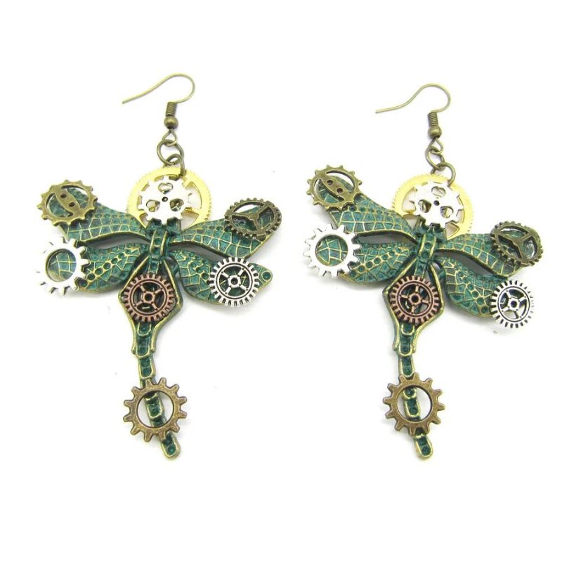 Boucles pendantes dans l'esprit steampunk