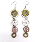 Boucles pendantes dans un style steampunk