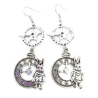 Boucles pendantes de style steampunk