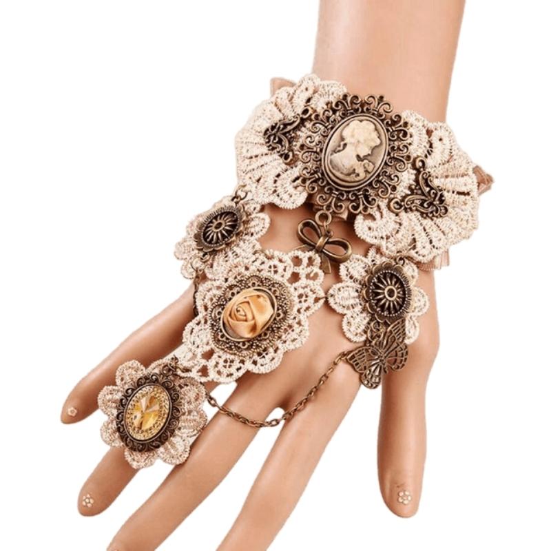 Bracelet avec engrenage steampunk