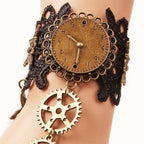 Bracelet steampunk avec horloge