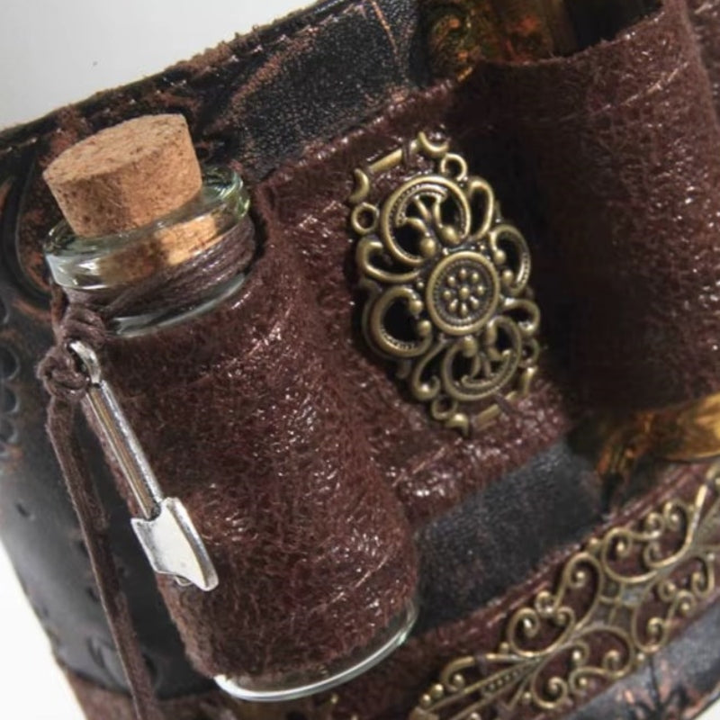 Brassard muni d’une fiole steampunk