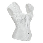 Bustier au style victorien blanc