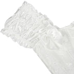 Bustier blanc esthétique victorienne