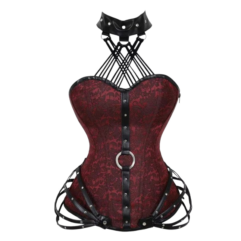 Bustier de style steampunk gothique