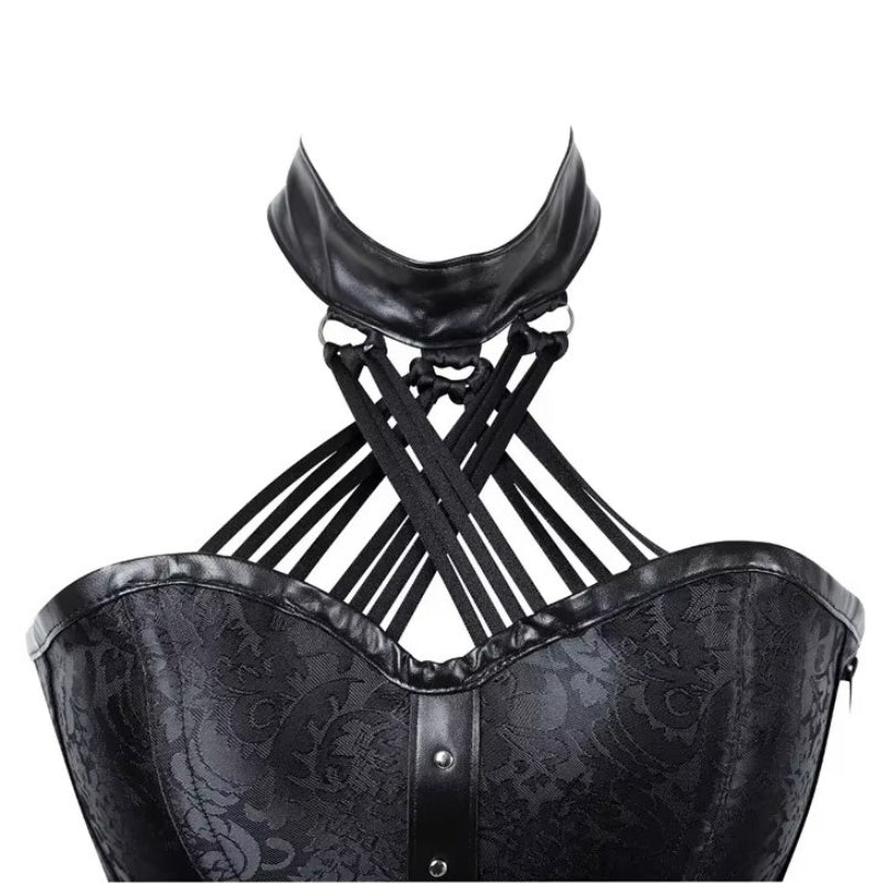 Bustier gothique d’inspiration steampunk