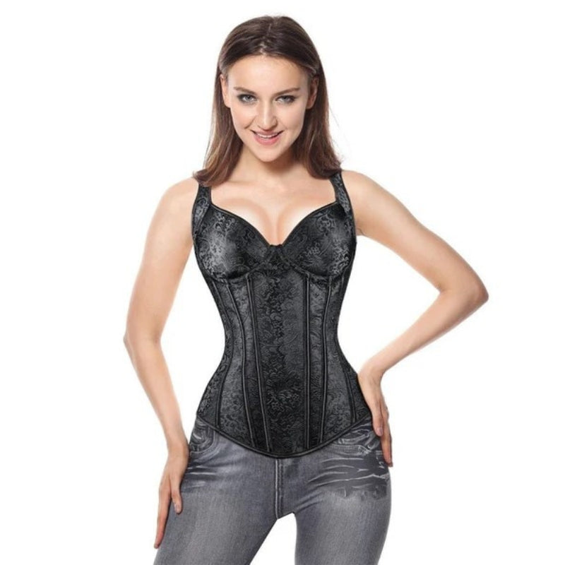Bustier romantique d’inspiration gothique