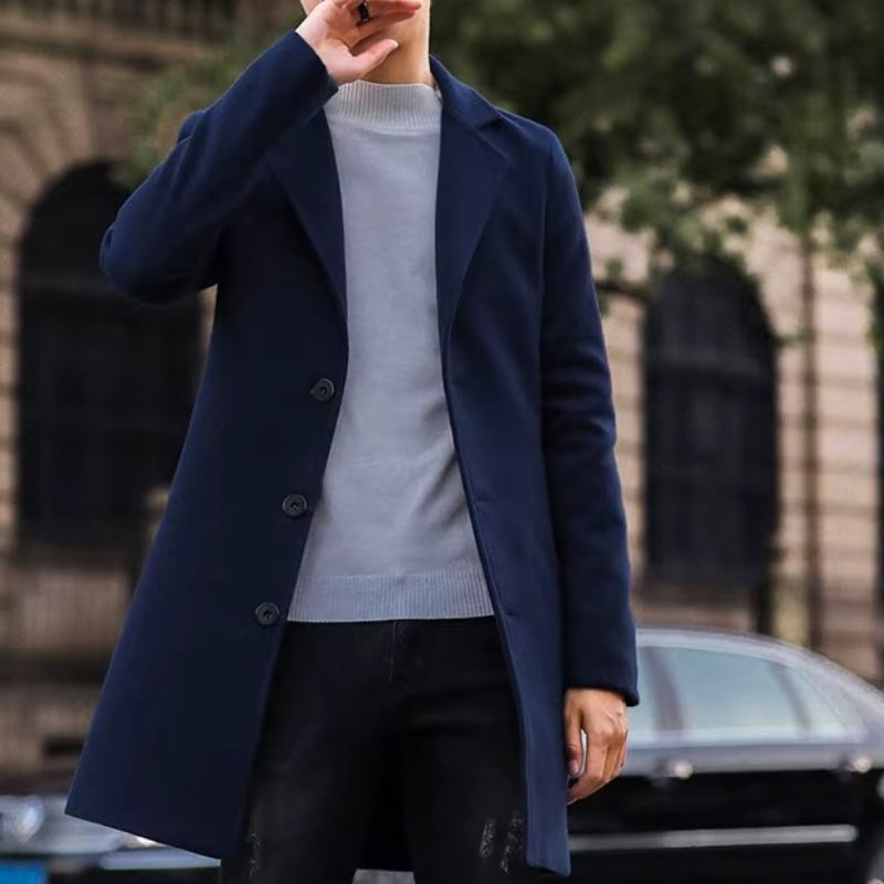 Caban homme de coupe longue