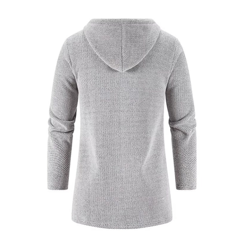 Cardigan à capuche de style masculin