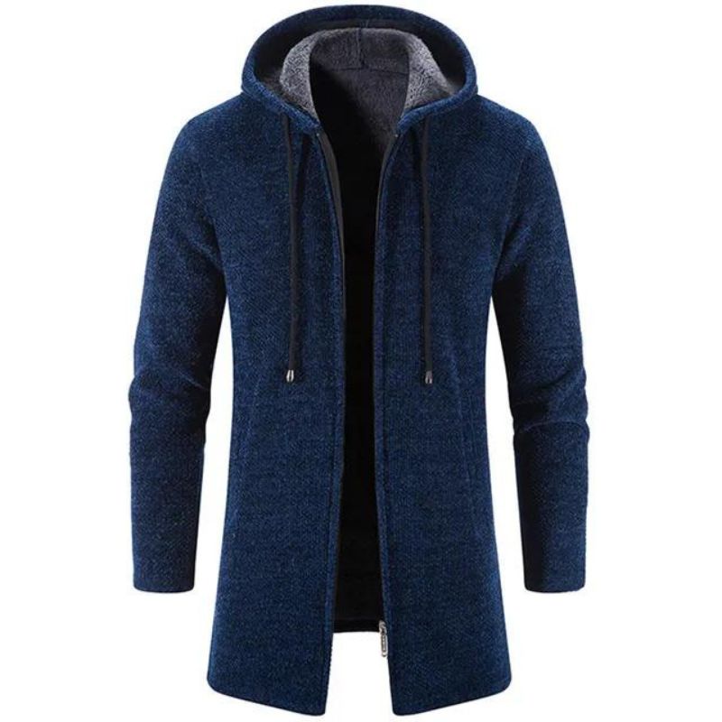 Cardigan homme avec une capuche