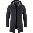 Cardigan masculin avec une capuche