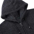 Cardigan masculin muni d’une capuche