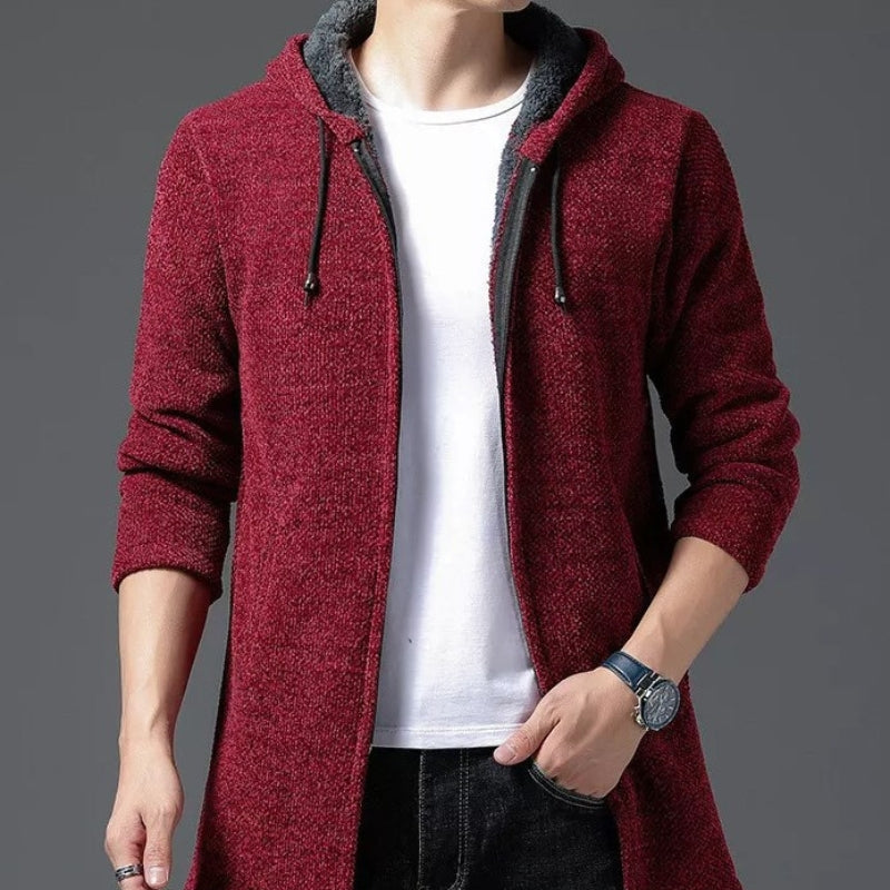 Cardigan pour homme avec capuche