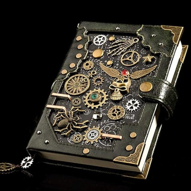 Carnet de notes d’inspiration steampunk