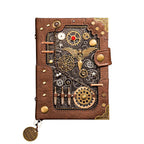 Carnet steampunk en PU