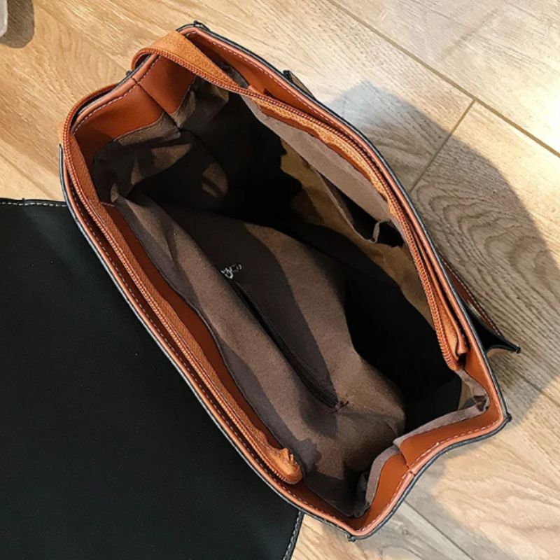 Cartable d'allure steampunk conçu en PU