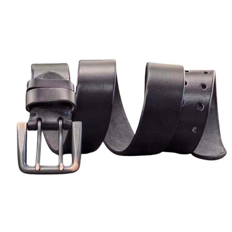 Ceinture à double ardillon masculine