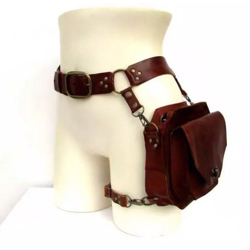 Ceinture avec poche de style steampunk