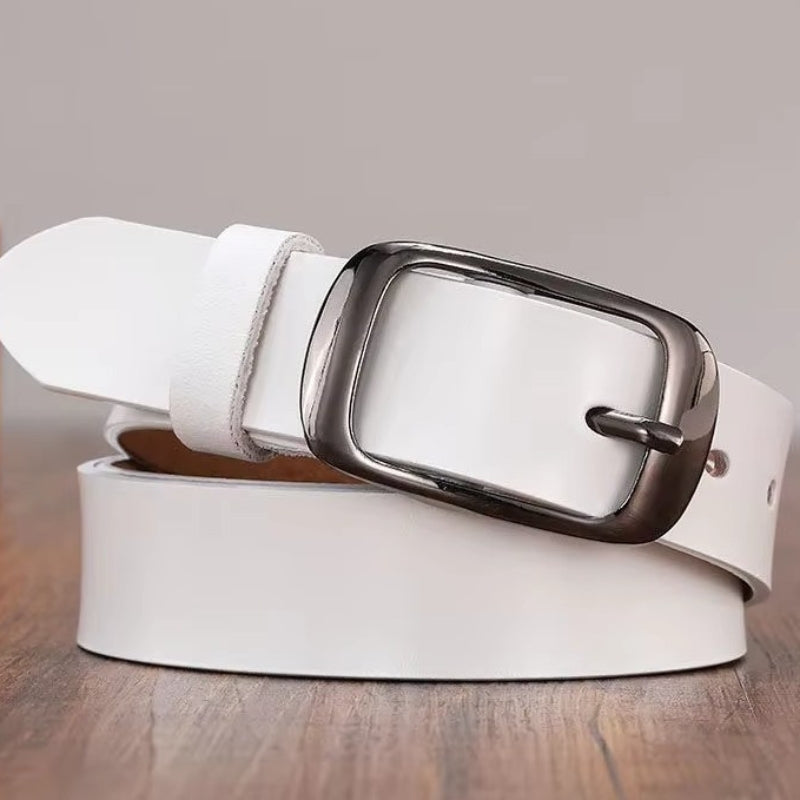Ceinture en simili blanche esprit steampunk