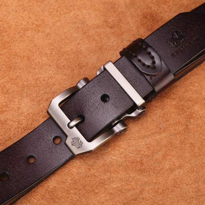 Ceinture homme en cuir de style steampunk