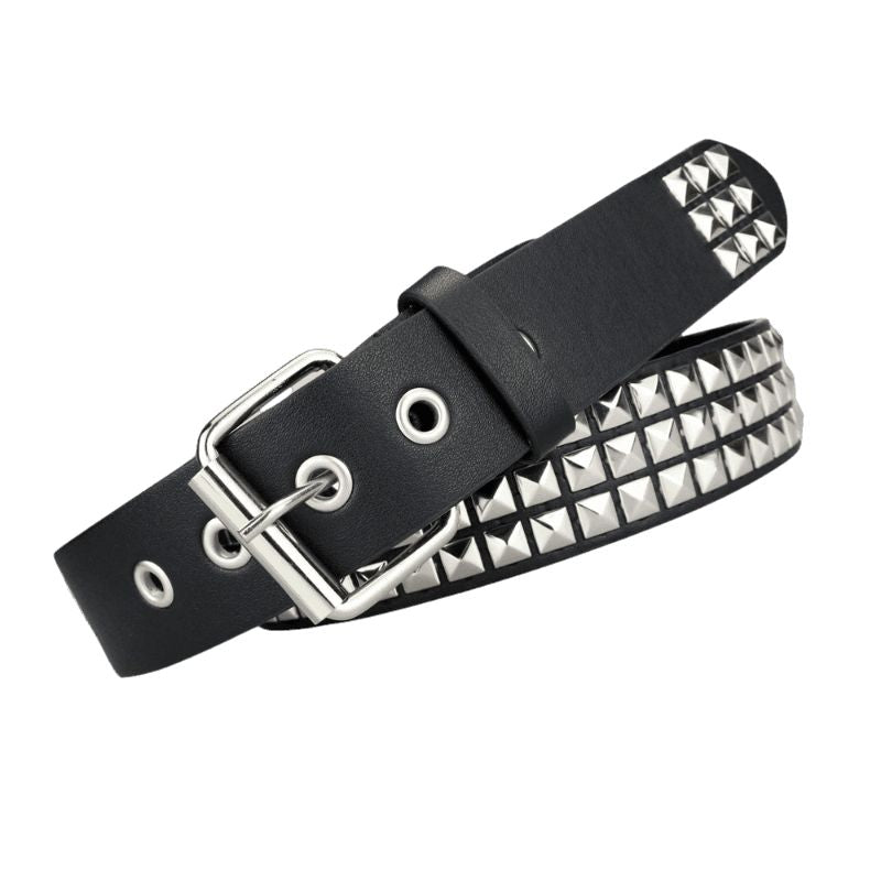 Ceinture punk avec ornements cloutés
