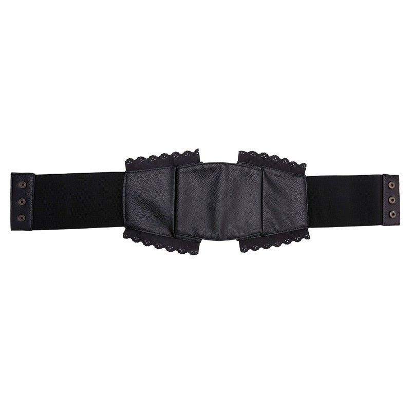 Ceinture serre-taille d’inspiration steampunk en simili PU