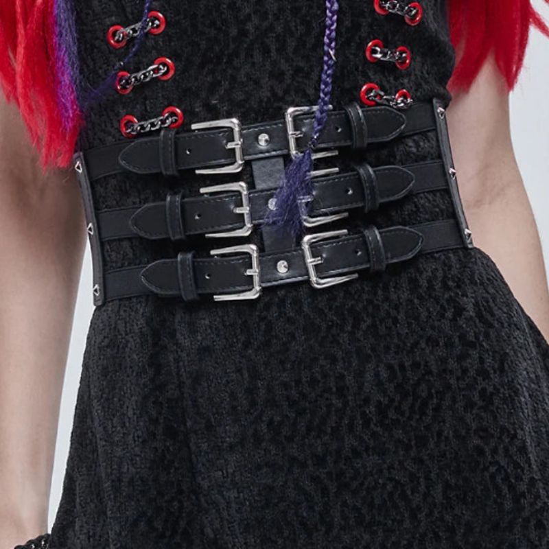 Ceinture serre-taille gothique pour femme