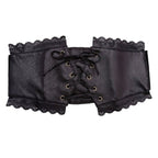 Ceinture serre-taille steampunk en simili PU