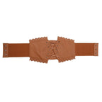Ceinture steampunk en simili PU façon serre-taille