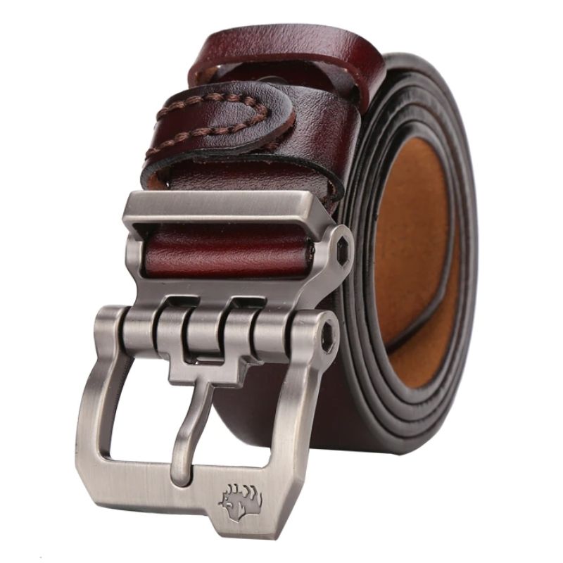 Ceinture style steampunk en cuir pour homme