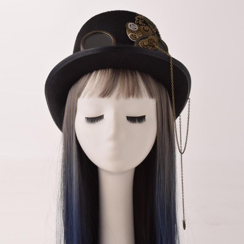 Chapeau à chaîne de style steampunk