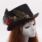 Chapeau à plume victorien