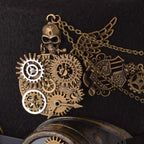 Chapeau avec chaîne d'esthétique steampunk