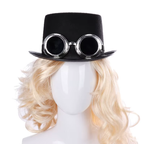 Chapeau avec lunettes de soudure steampunk