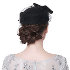 Chapeau avec voilette steampunk