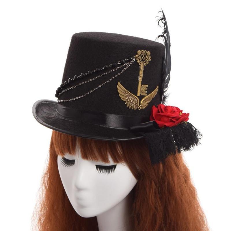 Chapeau Belle Époque au style steampunk