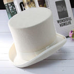 Chapeau blanc de forme haute