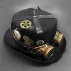 Chapeau customisé de style steampunk
