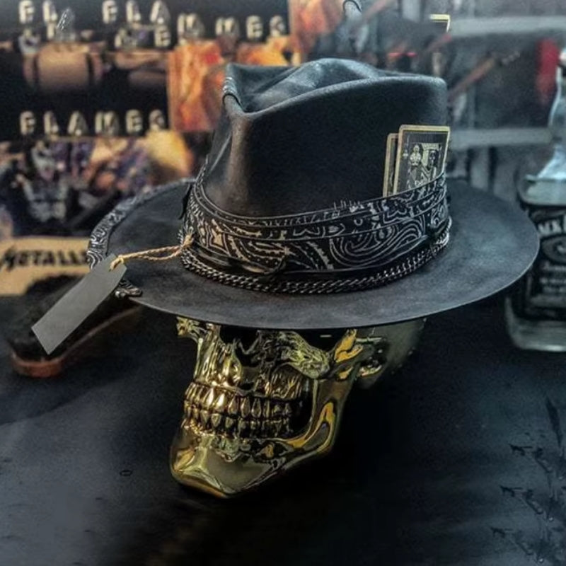 Chapeau de cowboy au style steampunk