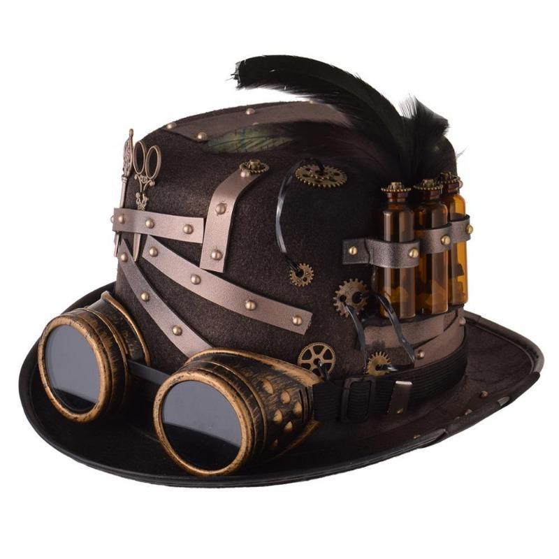 Chapeau de savant steampunk