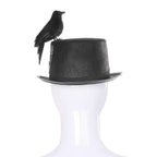 Chapeau de style steampunk à oiseau