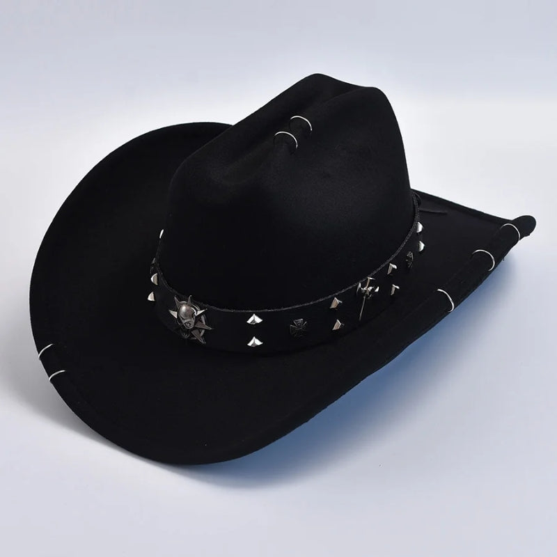 Chapeau de style steampunk du Far West