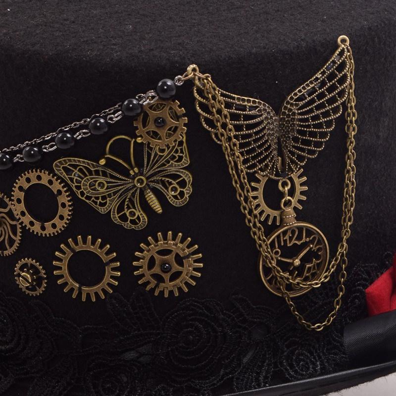 Chapeau de style steampunk gothique
