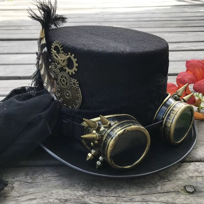 Chapeau d’inspiration steampunk en dentelle