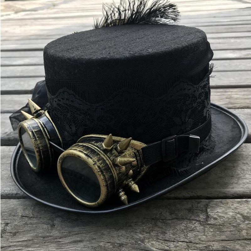 Chapeau en dentelle de style steampunk