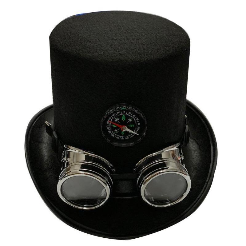 Chapeau en feutrine de style steampunk